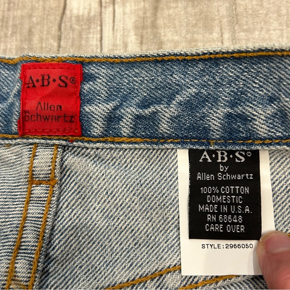 Allen B. By Allen Schwartz Blue Jeans SZ 12 Butterfly & Floral Embroidery - Picture 5 of 15